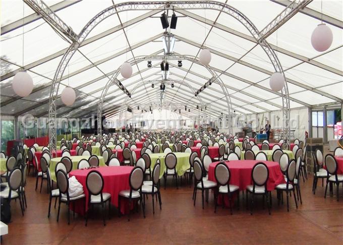 Tienda clara para 300 personas, tienda transparente del partido del tejado de la boda con la tela del PVC