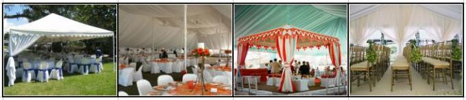 Tienda del banquete de boda del tejado de la tela del PVC/carpa impermeables de la fiesta de jardín