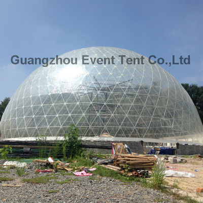 China tienda transparente clara grande modificada para requisitos particulares de la bóveda geodésica del diámetro 30meter proveedor