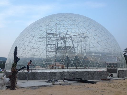 China 4 - Tienda geodésica transparente grande de la bóveda del acontecimiento de 60 metros ignífuga proveedor