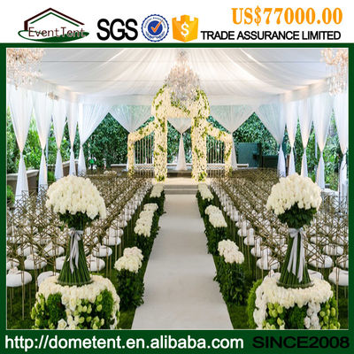 China Tienda durable de lujo 20 los x 75m del banquete de boda del palmo del claro de la aleación de aluminio proveedor