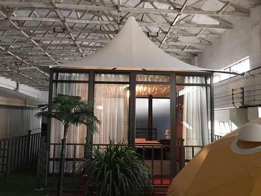 China Lujo al aire libre los 5m * los 5m de las tiendas de campaña de la carpa del centro turístico del hotel prefabricado de cristal de la casa proveedor